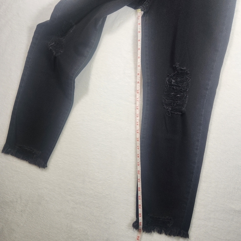 SO distressed denim black mom jeans straight jean - Picture 8 of 8